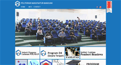 Desktop Screenshot of pmb.polman-bandung.ac.id