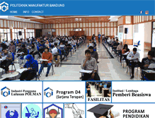 Tablet Screenshot of pmb.polman-bandung.ac.id